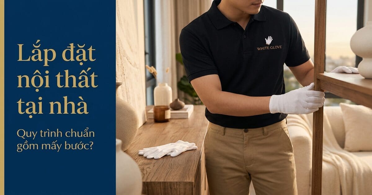 Ảnh bìa: Dịch vụ lắp đặt nội thất tại nhà: quy trình chuẩn gồm những bước nào? — White Glove Logistics