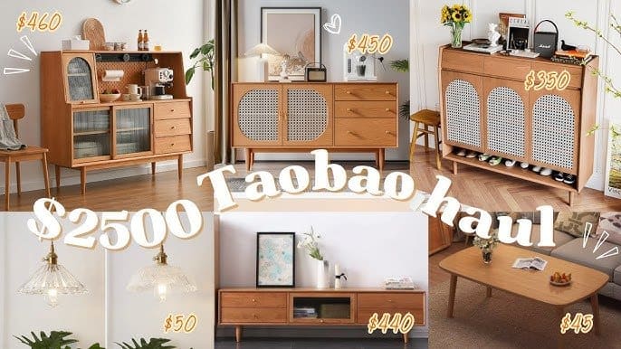 Tìm kiếm và so sánh nguồn hàng nội thất trên các nền tảng thương mại điện tử Trung Quốc như 1688 và Taobao.