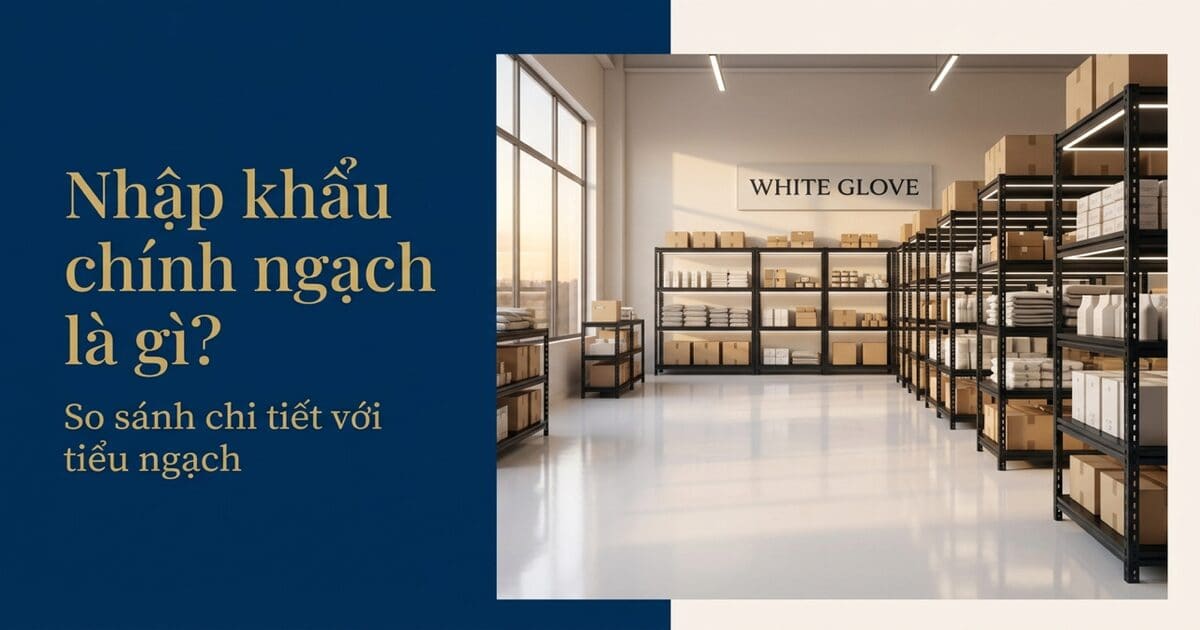 Ảnh bìa: Nhập khẩu chính ngạch là gì? So sánh chi tiết với tiểu ngạch — White Glove Logistics