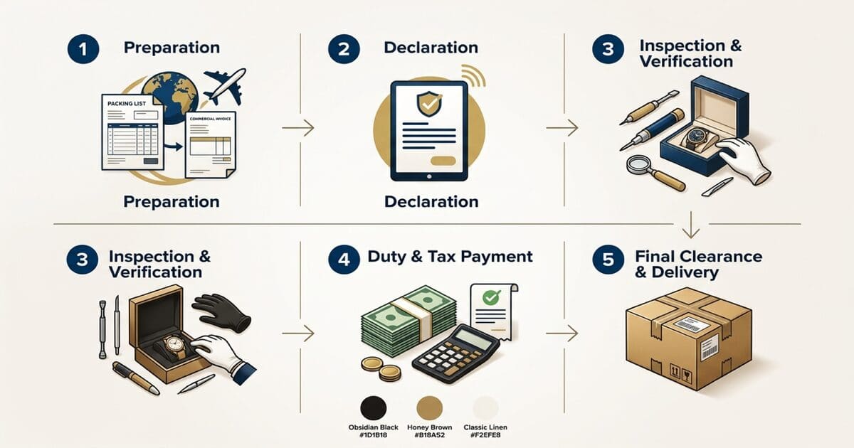 Minh hoạ: Thủ tục hải quan nhập khẩu hàng cao cấp: đầy đủ giấy tờ, minh bạch chi phí — White Glove Logistics