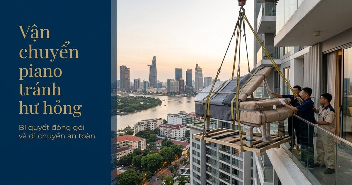 Ảnh bìa: Vận chuyển đàn piano tại TP.HCM: lưu ý để tránh hư hỏng — White Glove Logistics