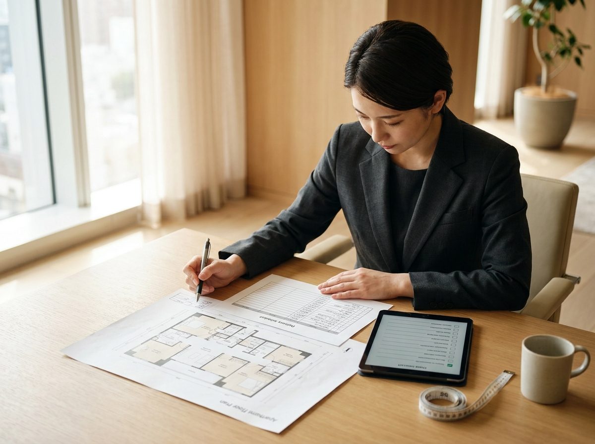 Bước Plan — điều phối viên rà soát mặt bằng và kế hoạch giao nhận